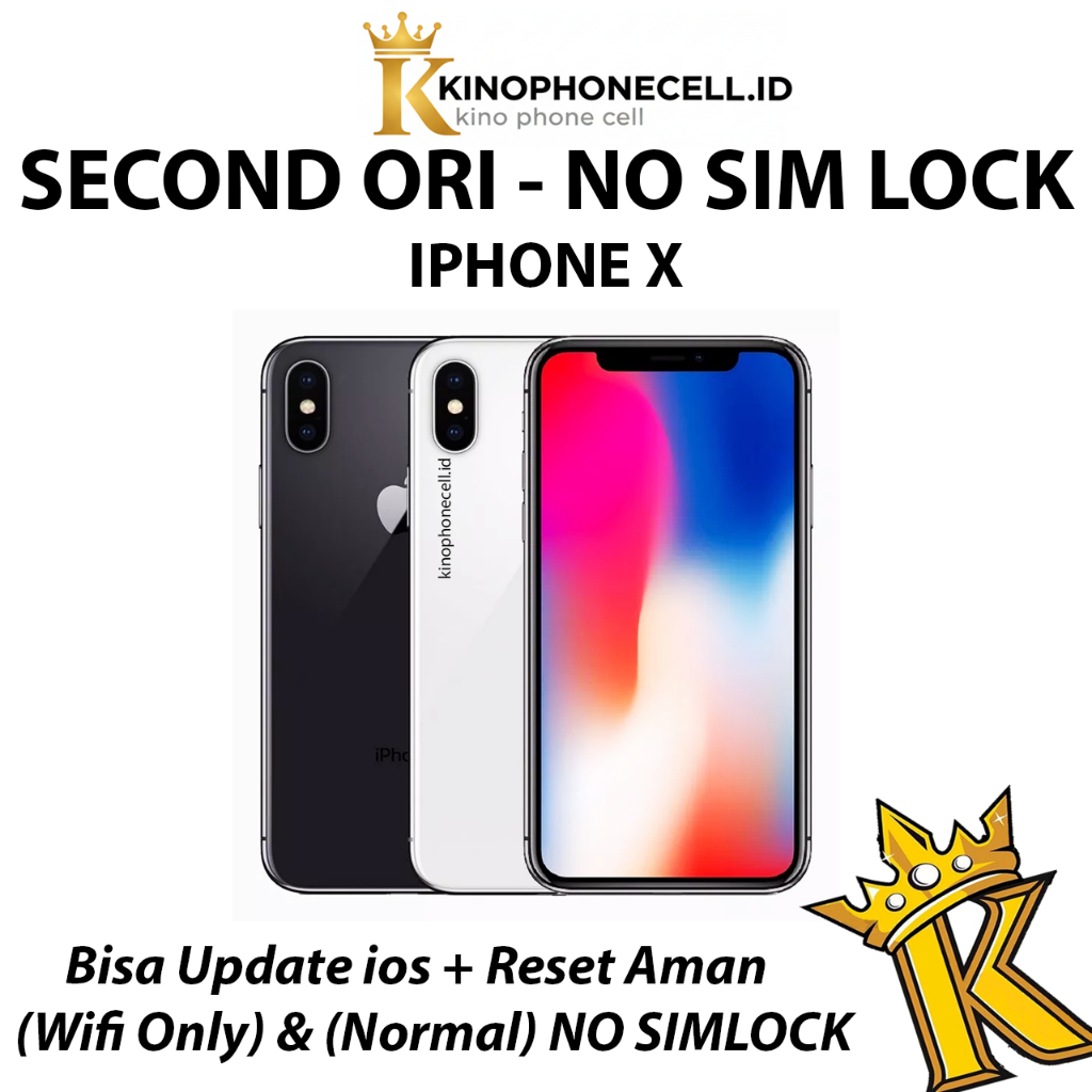 IPHONE X Second inter Normal 64GB 256GB Second Bekas Fulset