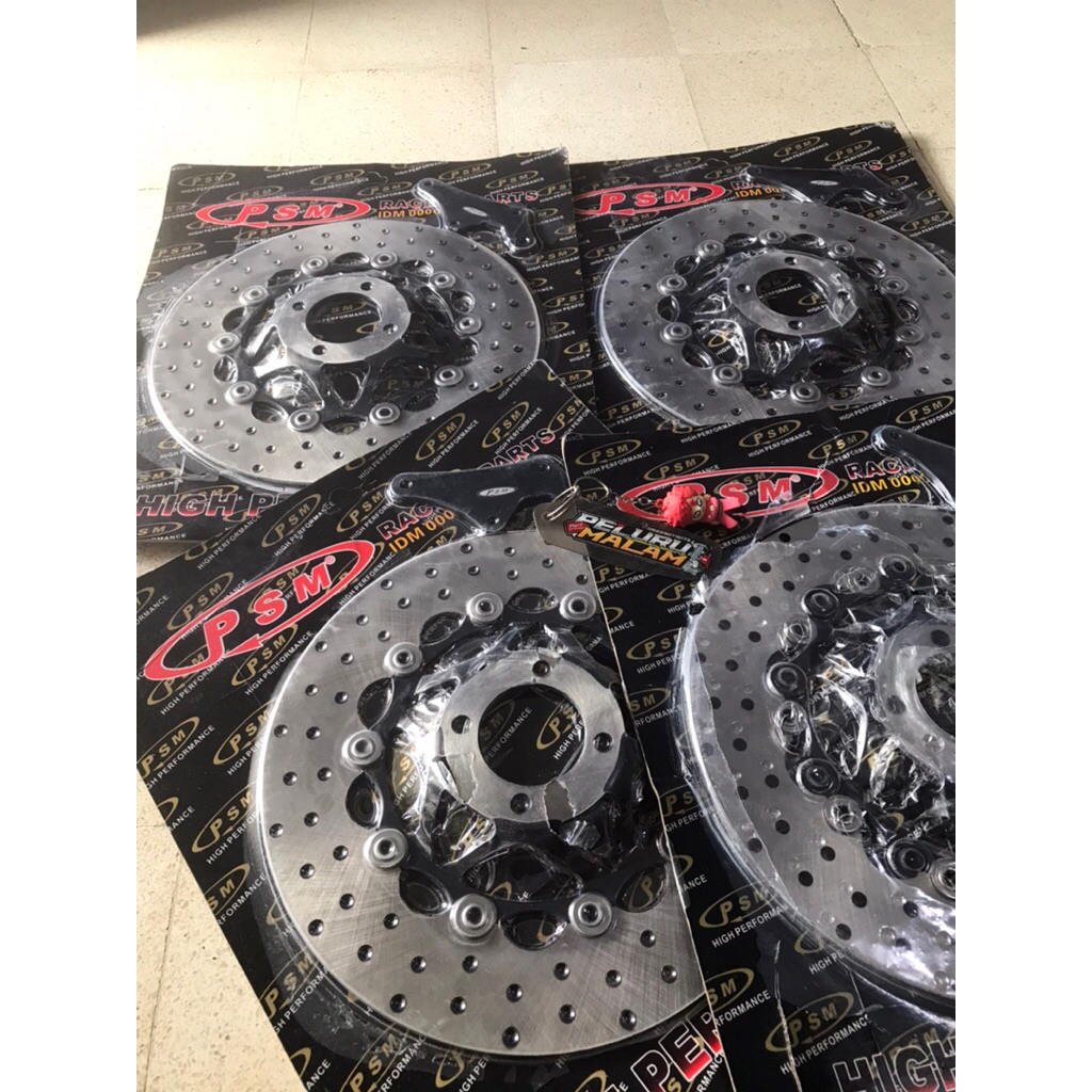 piringan cakram depan PSM honda kharisma supra 125 set bracket
