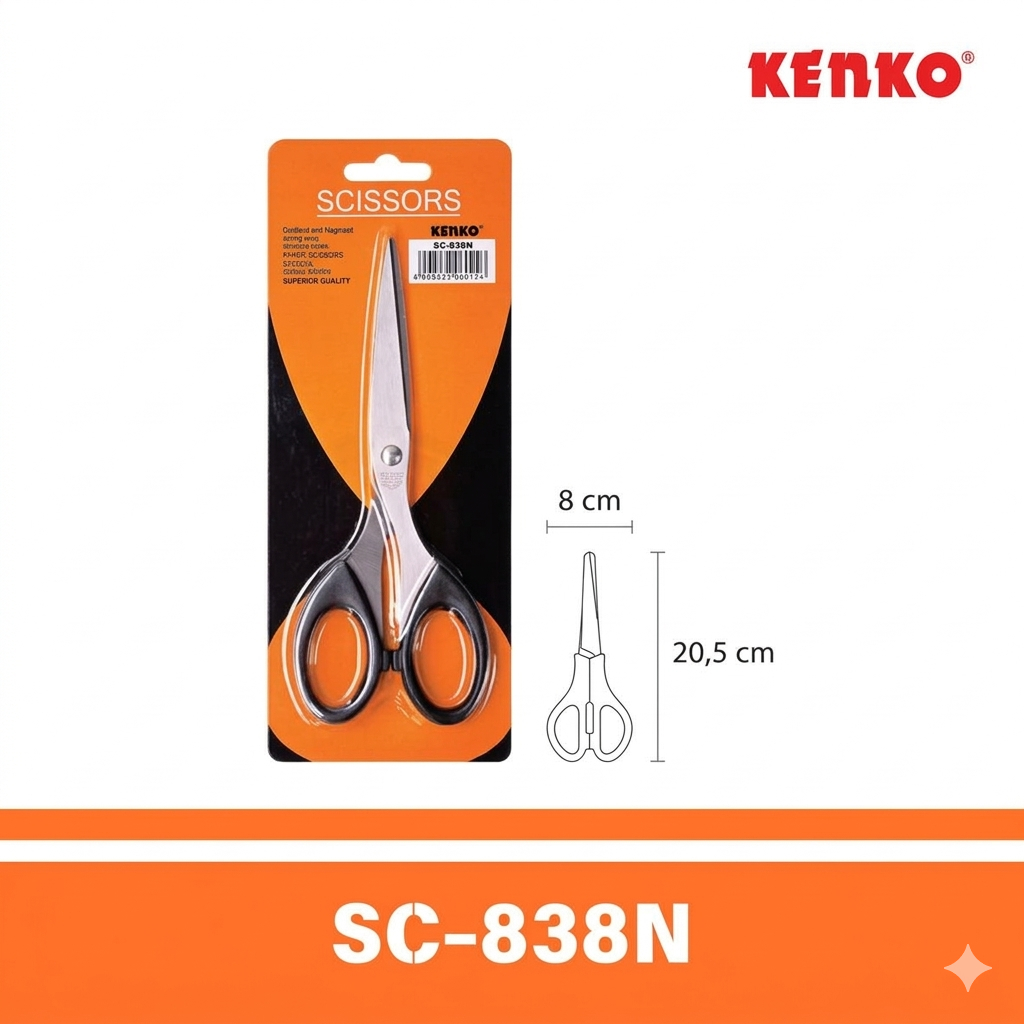 KENKO GUNTING SC-838N (PCS) / GUNTING KENKO / KENKO SCISSOR SC-838 SEDANG