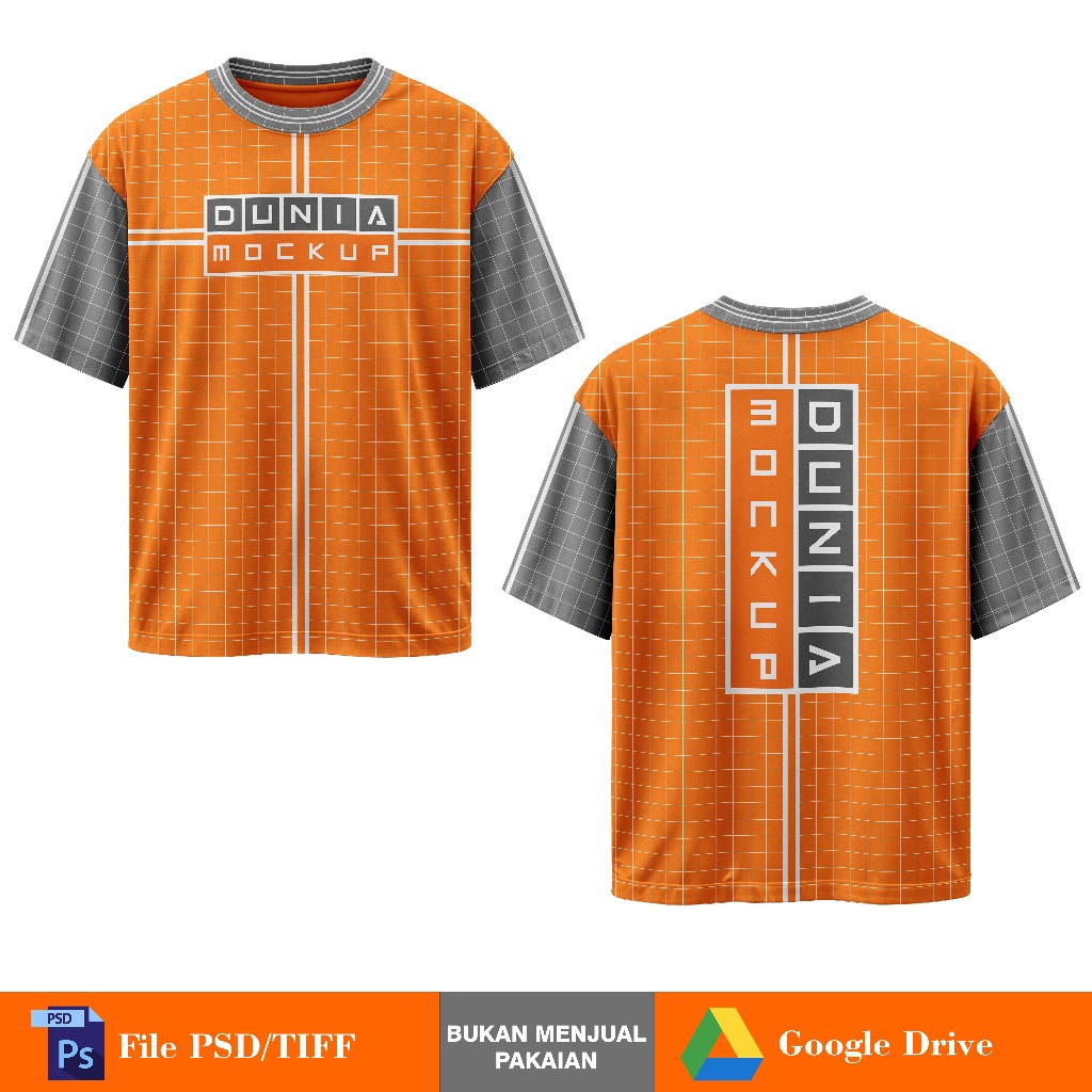 Mockup Kaos Lengan Pendek - PSD