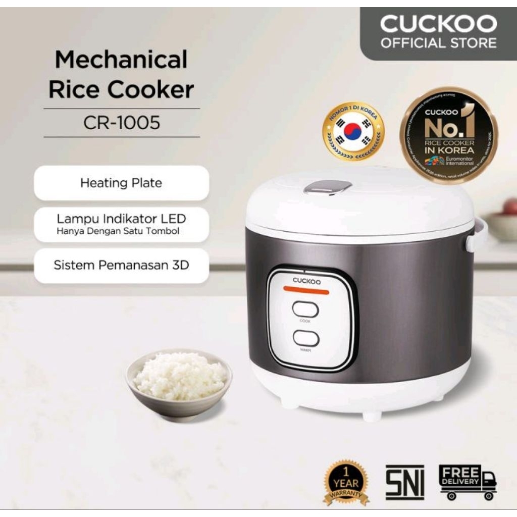 Cuckoo Rice Cooker 1,8 Liter CR-1005