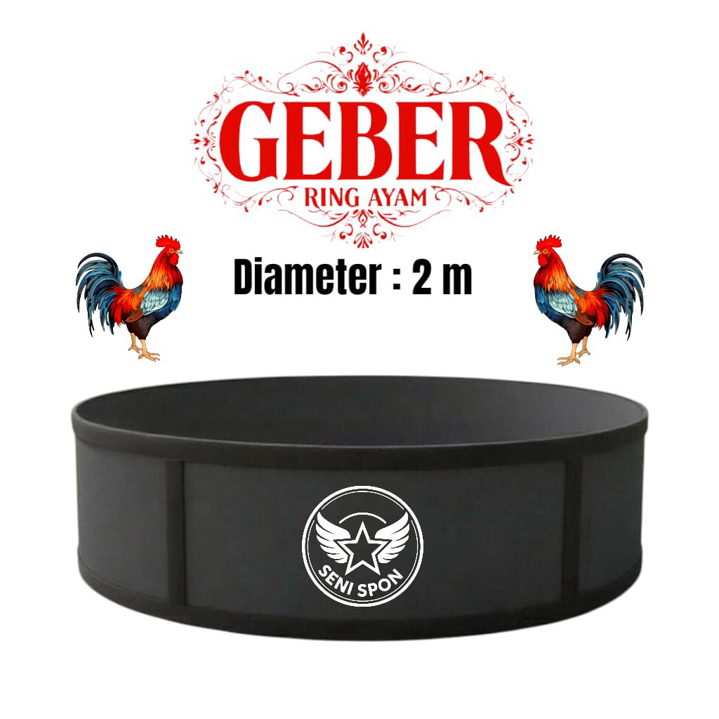 Seni Spon Ring Geber Adu Ayam Diameter 2 Meter Kalang Karet Spon Eva Tebal 20 Mm Kualitas Terbaik