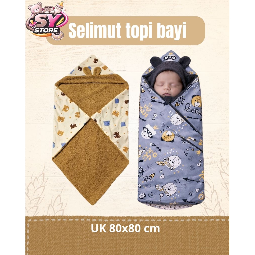 Selimut Bayi Tebal Super Lembut/ selimut bulu karakter