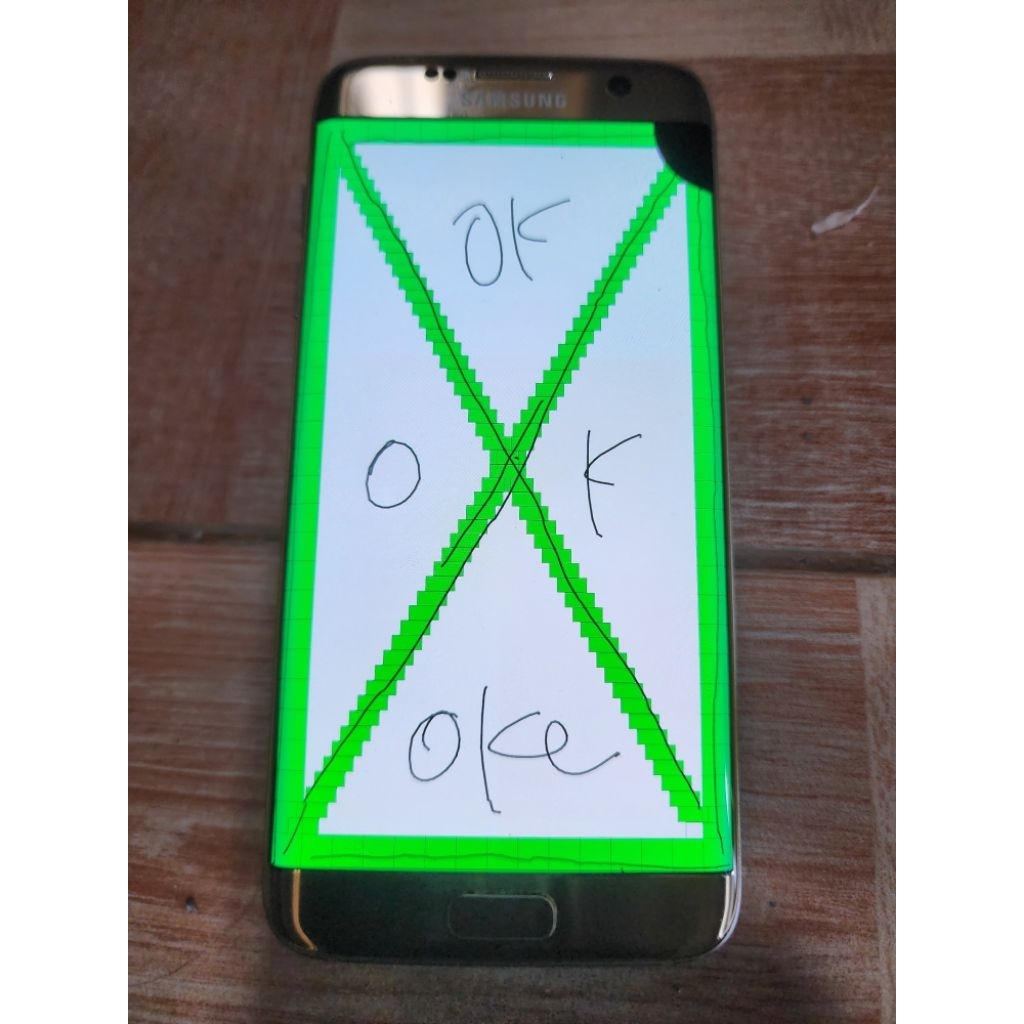 LCD samsung S7 edge original copotan mulus layak pakai