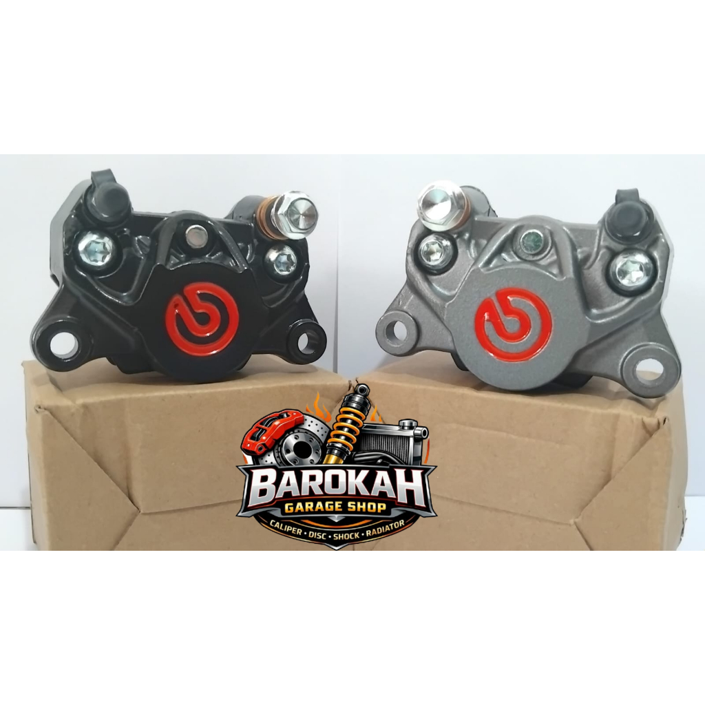 KALIPER BREMBO 2P 2 PISTON BIG RED LOGO UNIVERSAL COPY ORIGINAL THAILAND