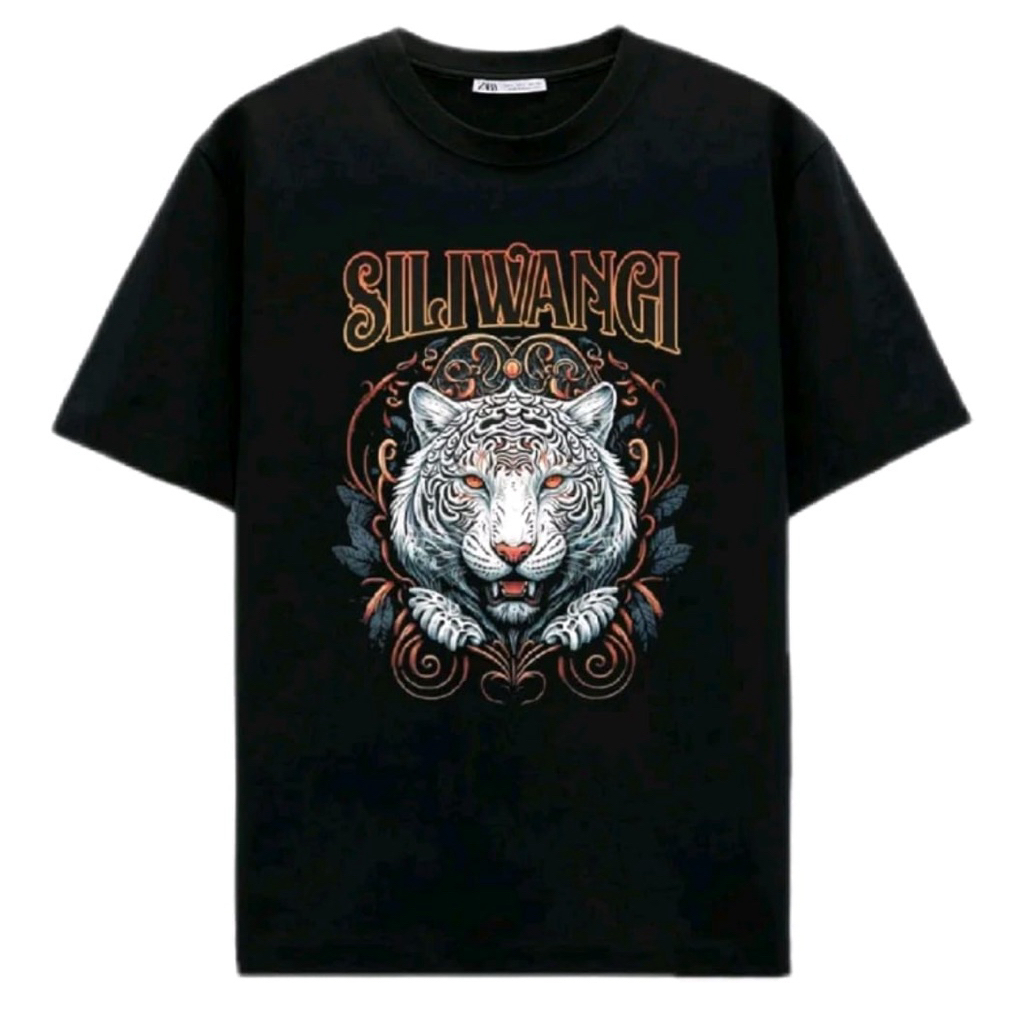 Kaos Siliwangi Dtf Harimau Putih Kaos Distro Unisex
