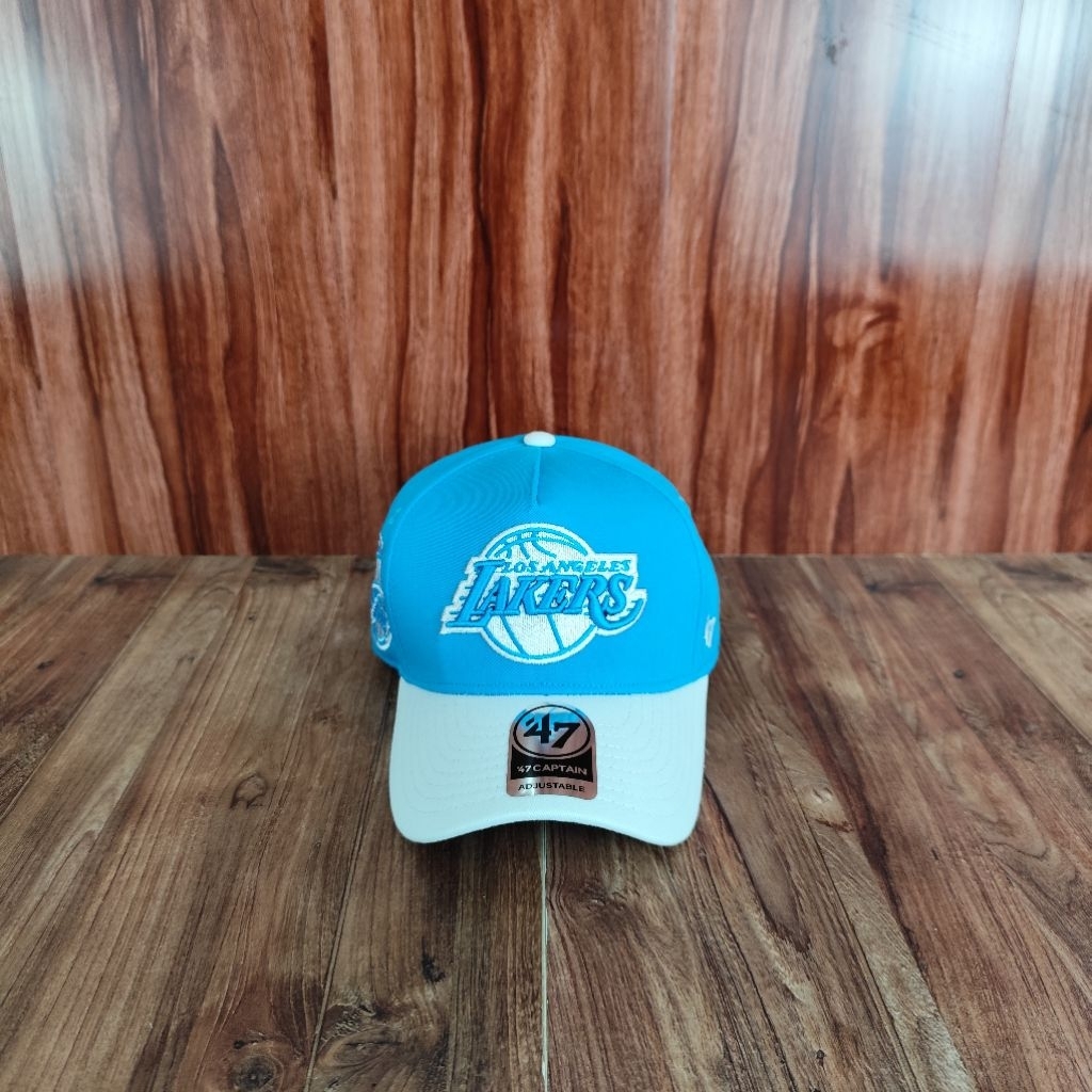 Topi Baseball Lakers Biru-Putih