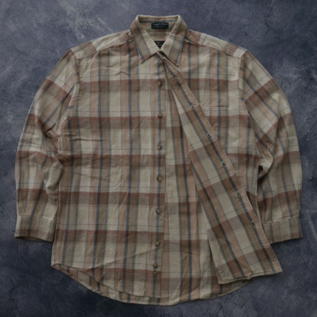 Lyle & Scott Flanel Plaid Check Vintage Shirts