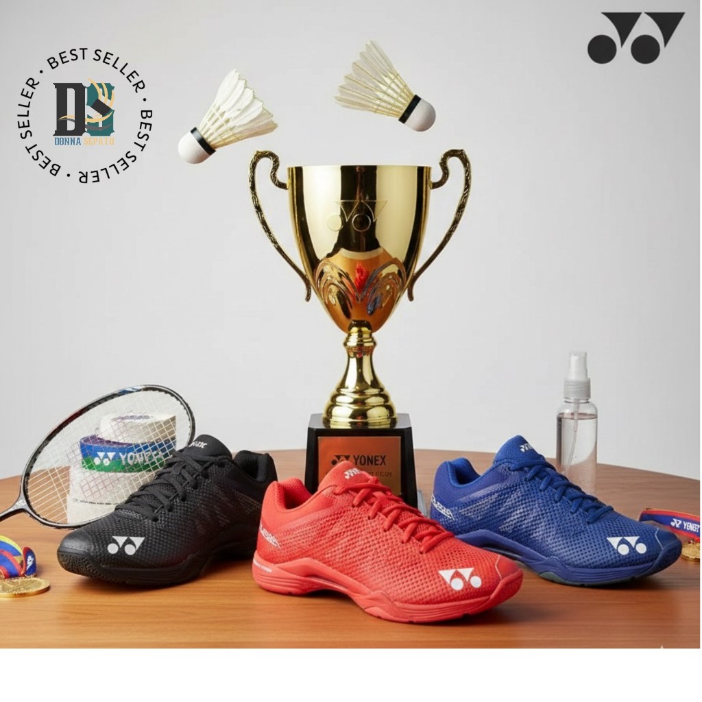 READY STOK | YONEX AERUS 3 BLACK POWER CUSHION SEPATU BADMINTON PRIA Dan WANITA
