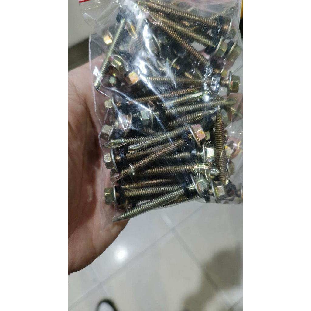 Baut Roofing 5cm untuk spandex
