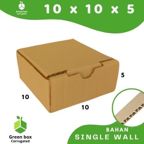 Kardus 10x10x5 LD Kardus Box Gelang lipatan depan Dus Hampers Kotak Kemasan Box Aksesoris Karton