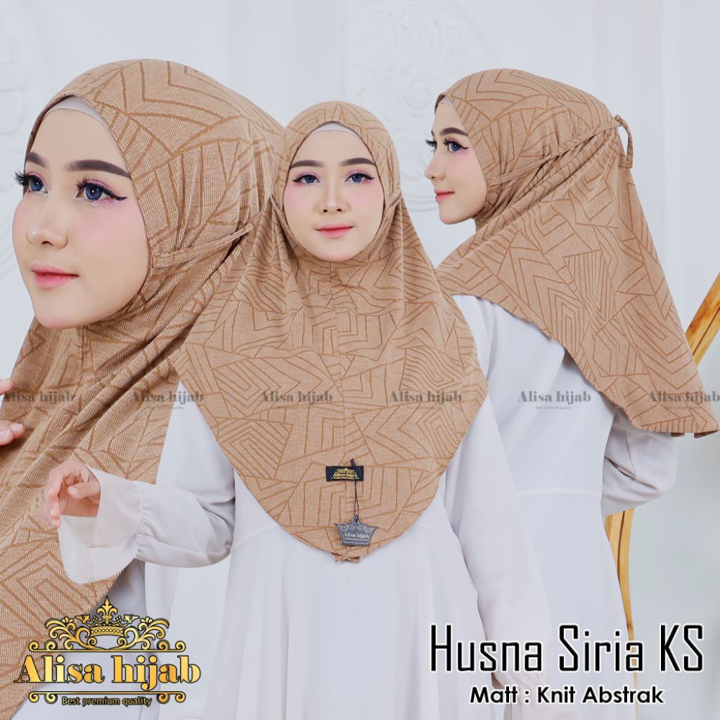 HIJAB ALISA HUSNA SIRIA KS//HIJAB INSTAN DEWASA//HIJAB INSTAN