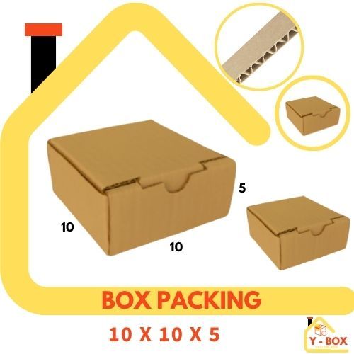 Kardus 10x10x5 LD Kardus Box Gelang lipatan depan Dus Hampers Kotak Kemasan Box Aksesoris Karton