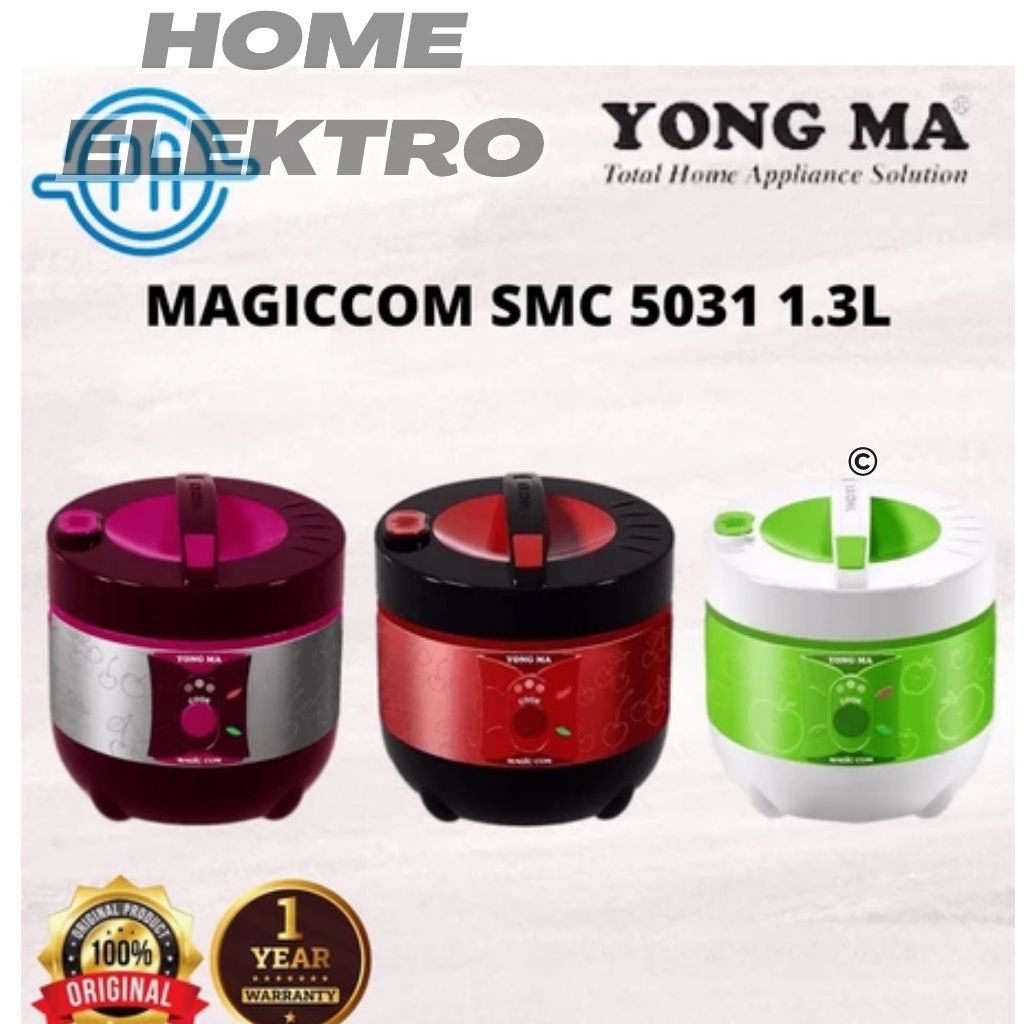 YONG MA RICE COOKER SMC-5031 MAGIC COM 1.3Liter Penanak Nasi SMC5031