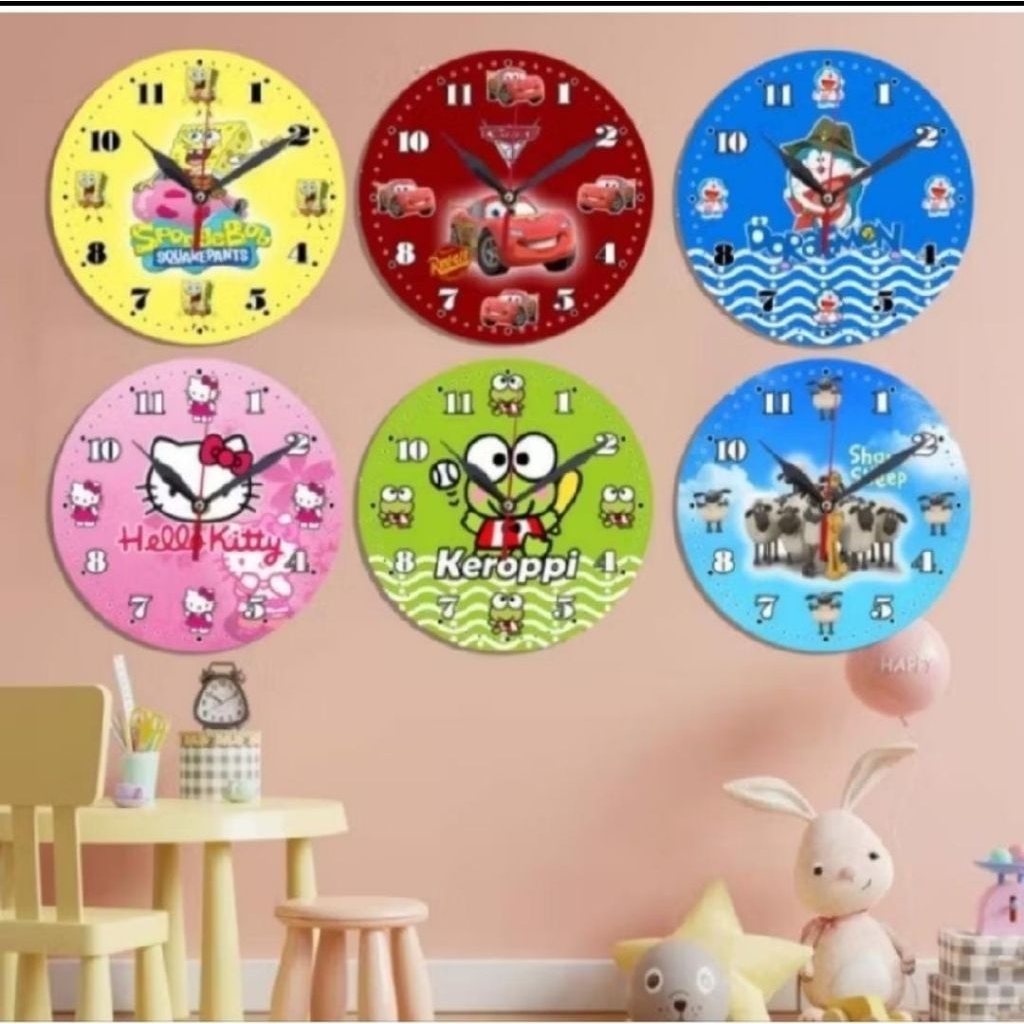 JAM DINDING KARAKTER LUCU | JAM DINDING UNIK