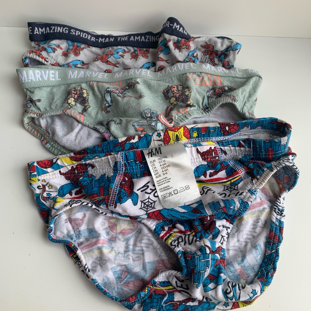 (PRELOVED) celana dalam anak laki laki balita spiderman