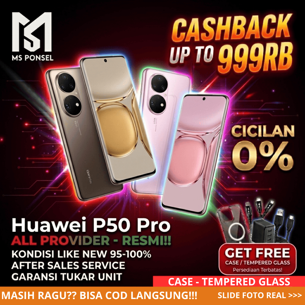 Huawei P50 Pro 8/256 |Second Resmi Terbaik