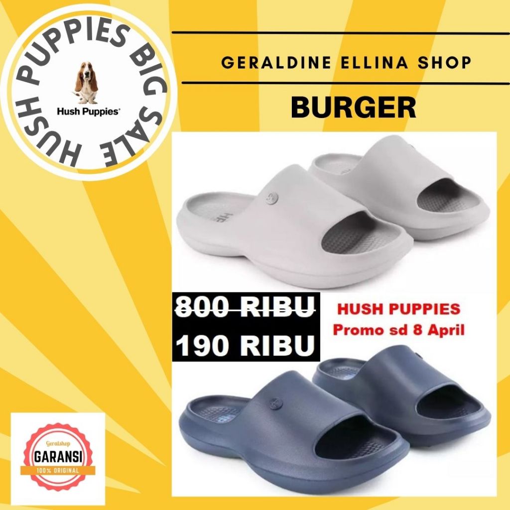 Sandal Hush Puppies pria original sale seri BURGER