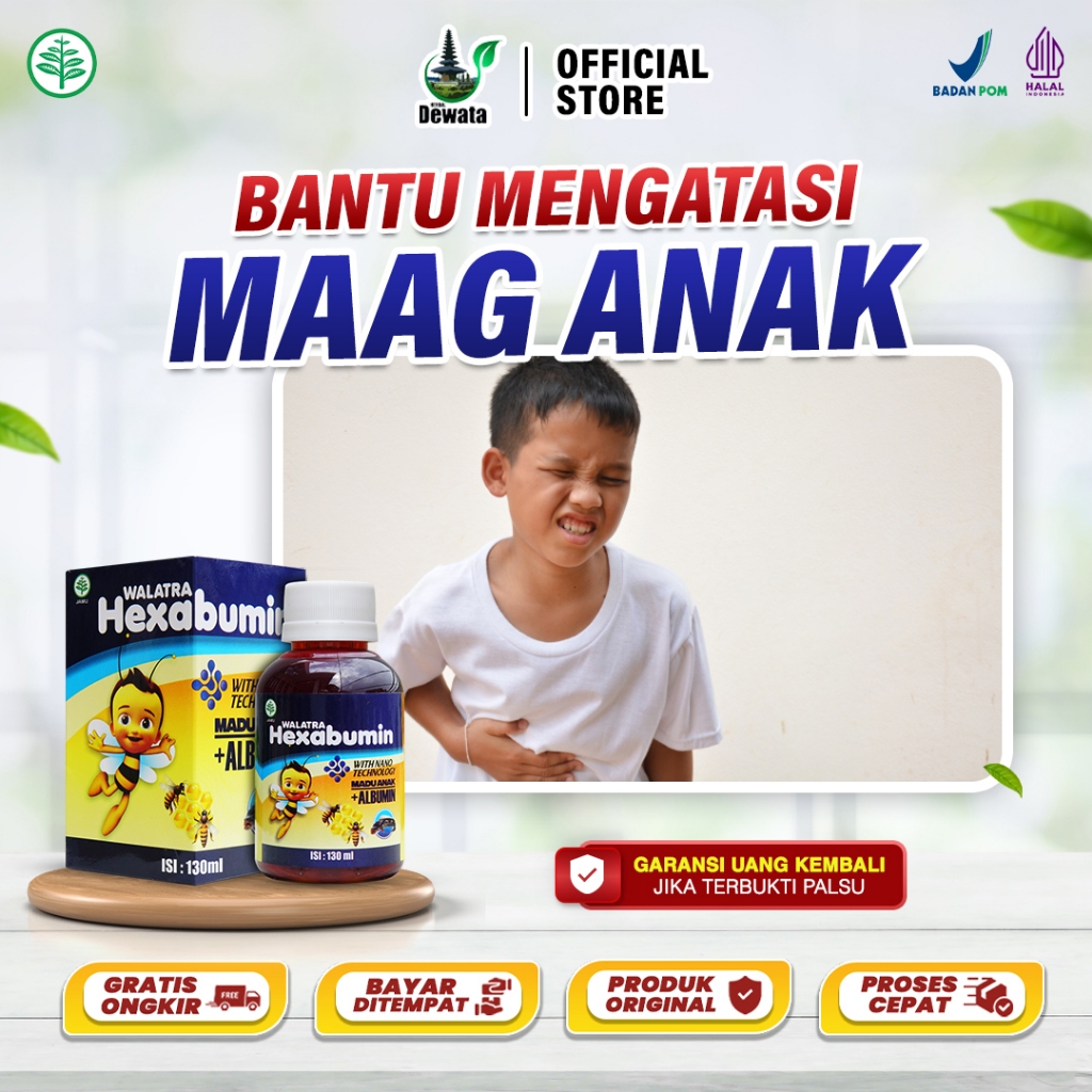 Hexabumin Obat Herbal Maag Anak Obat Asam Lambung Maag Kronis Rasa NIkmat