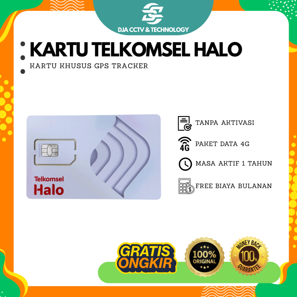 Kartu Khusus GPS Tracker - Kartu Telkomsel Halo