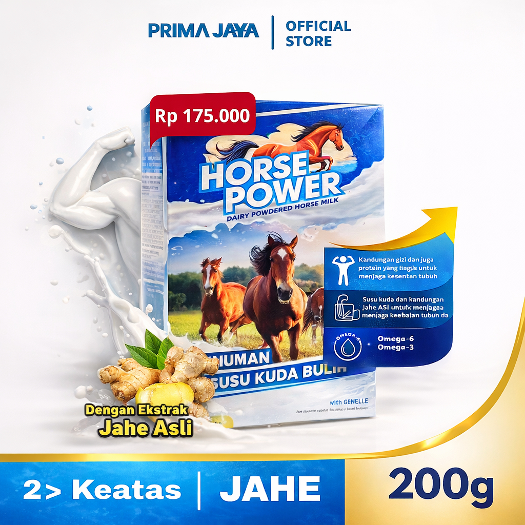 HORSE POWER SUSU KUDA LIAR ASLI/SUSU UNTUK ASAM URAT/SUSU KUDA ORIGINAL 100%