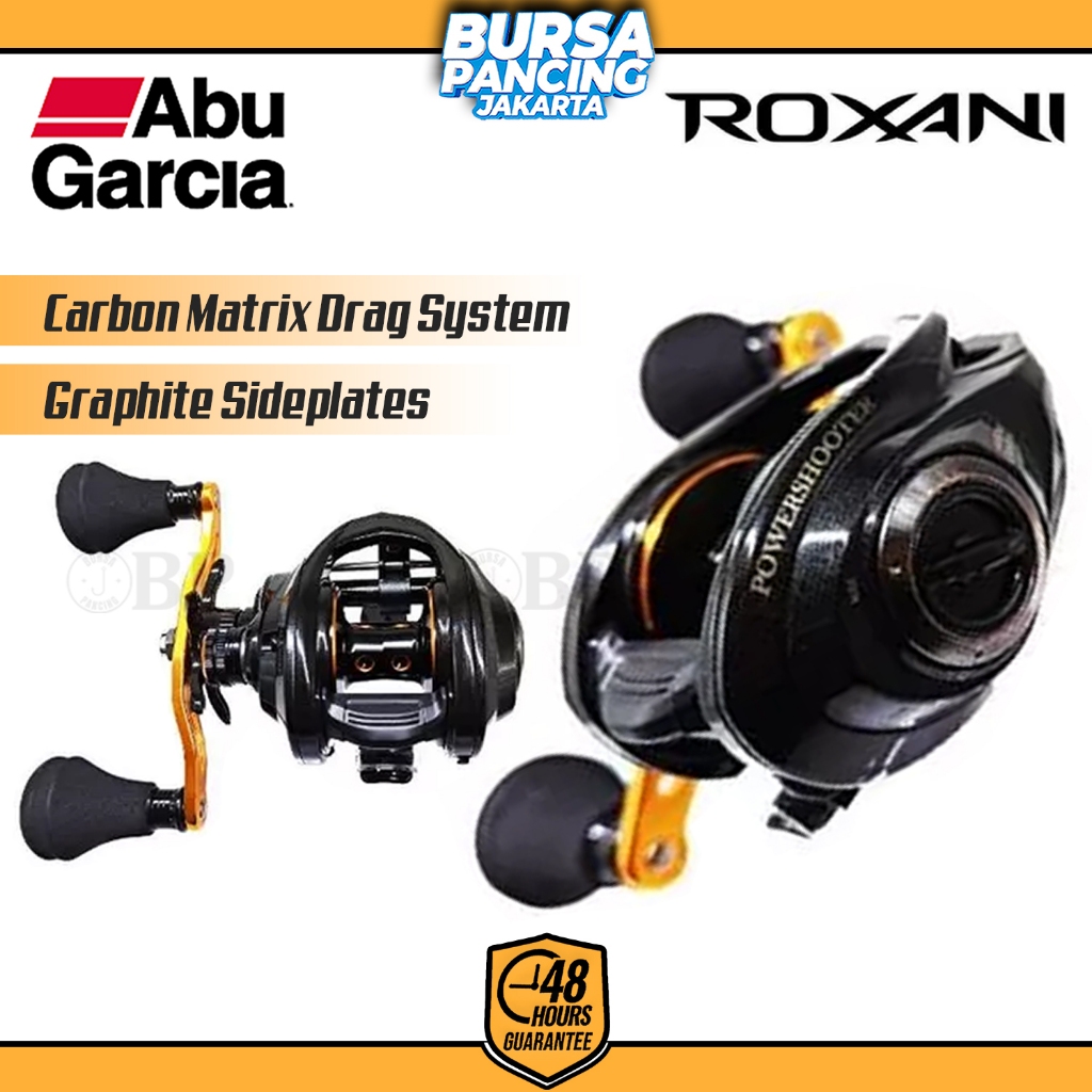 ABU GARCIA Reel Baitcasting ROXANI POWERSHOOTER JDM 8.0:1 4+1BB Carbon Drag Freshwater Saltwater