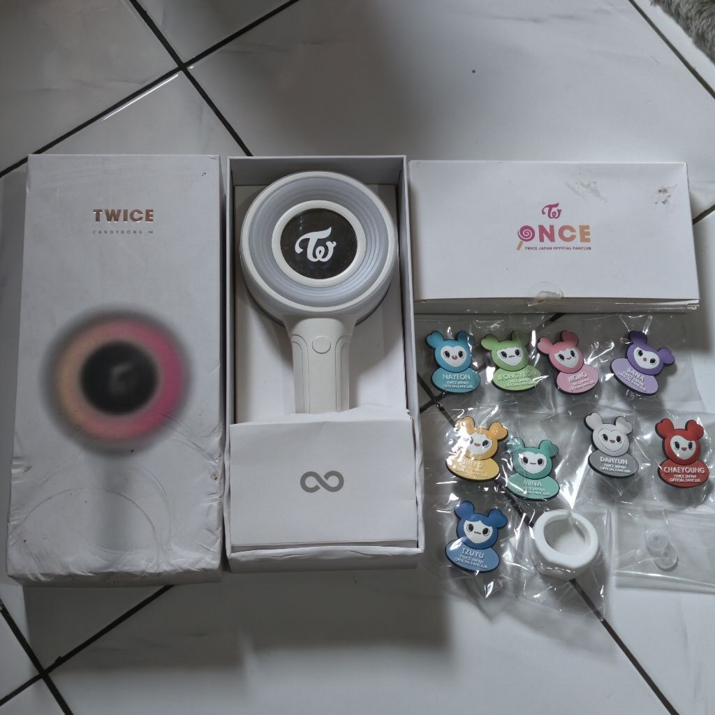 ready official lightstick twice candybong infinity ring light fanclub japan once