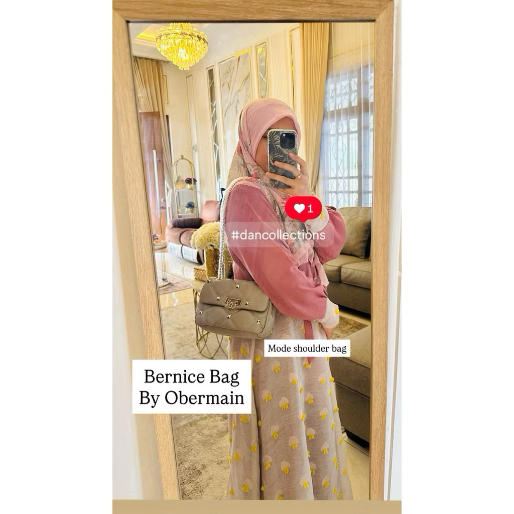 READY,TAS TOTE BAG CANVAS SMILEY BERNICE WANITA ORIGINAL OBERMAIN,SALE