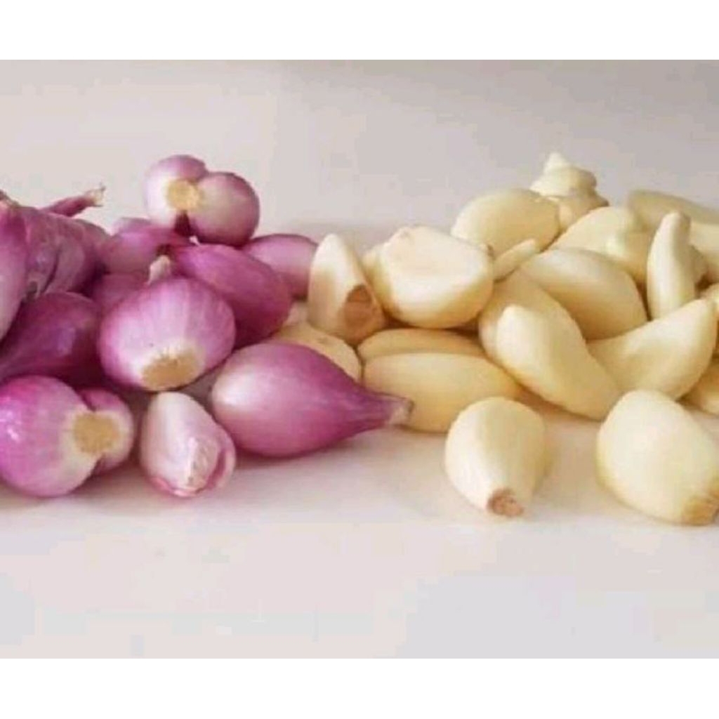 bawang putih MIX bawang merah kupas isi 1kg