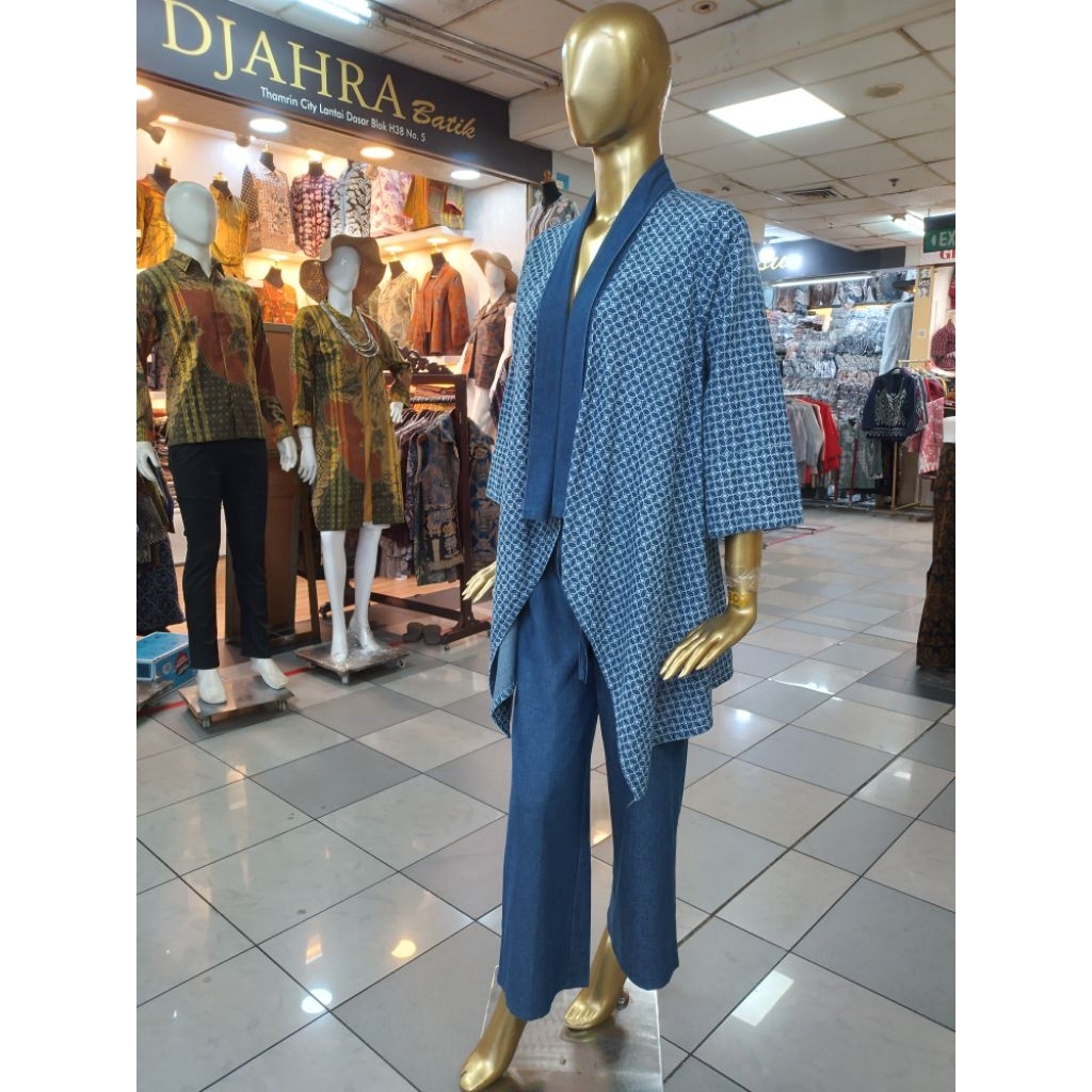 auter jeans motif batik