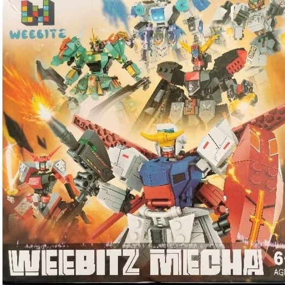 Flash Sale!!! Mainan balok susun Weebitz mecha WBZFC1544