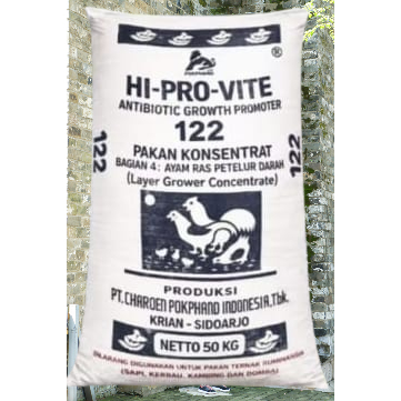 HI-PRO-VITE KONSENTRAT AYAM PETELUR MUDA 122 LAYER PAKAN LENGKAP 1 KG