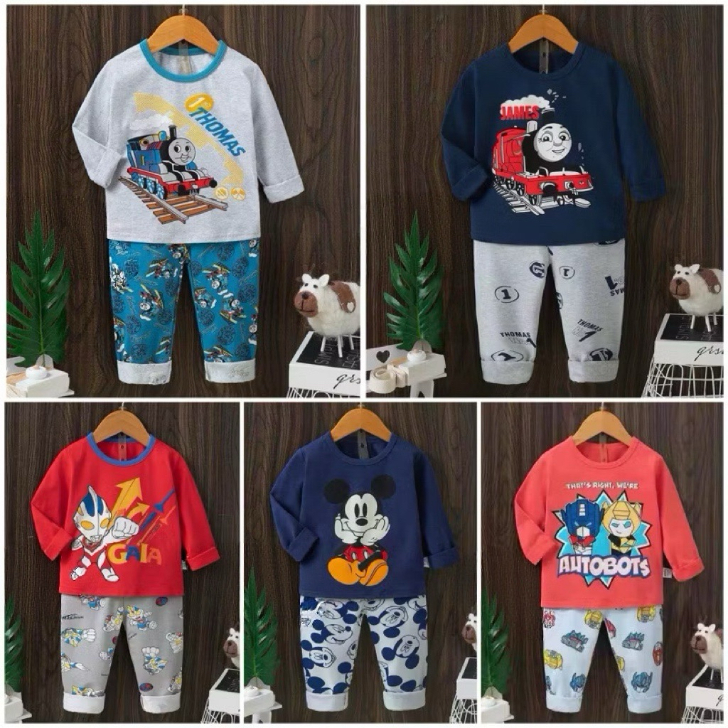 Piyama Anak Impor Lengan Panjang Ku bao Boy 7