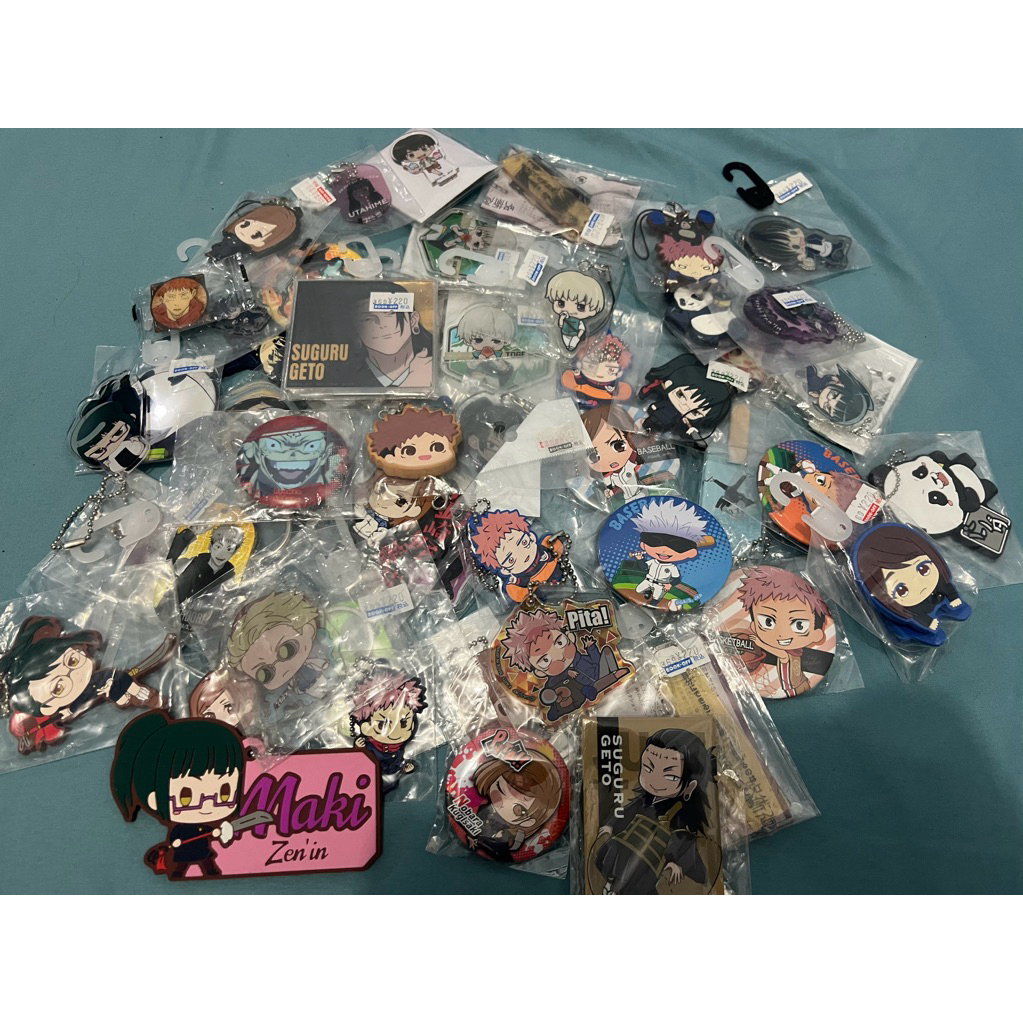 [ JJK_2 ] Merch Anime Jujutsu Kaisen Rubber Brooch Pin Acrillic Standee Jujutsu Kaisen Gojo Sukuna a
