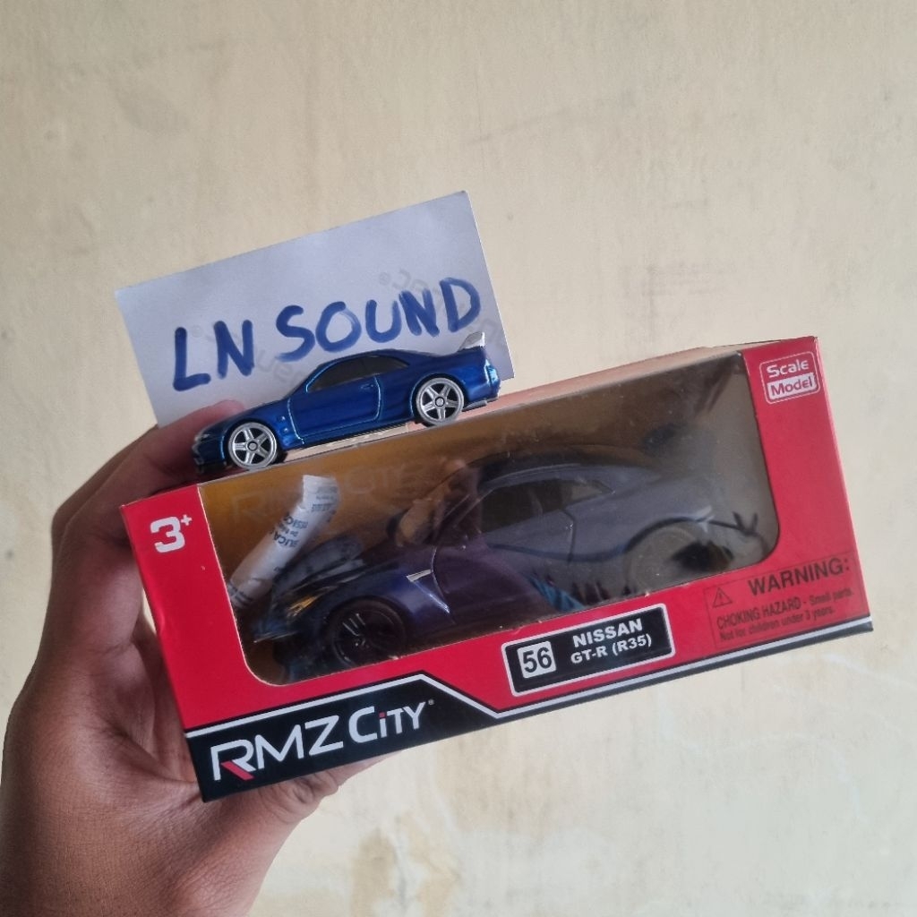RMZ City Nissan GTR R35 Biru Blue 1/43