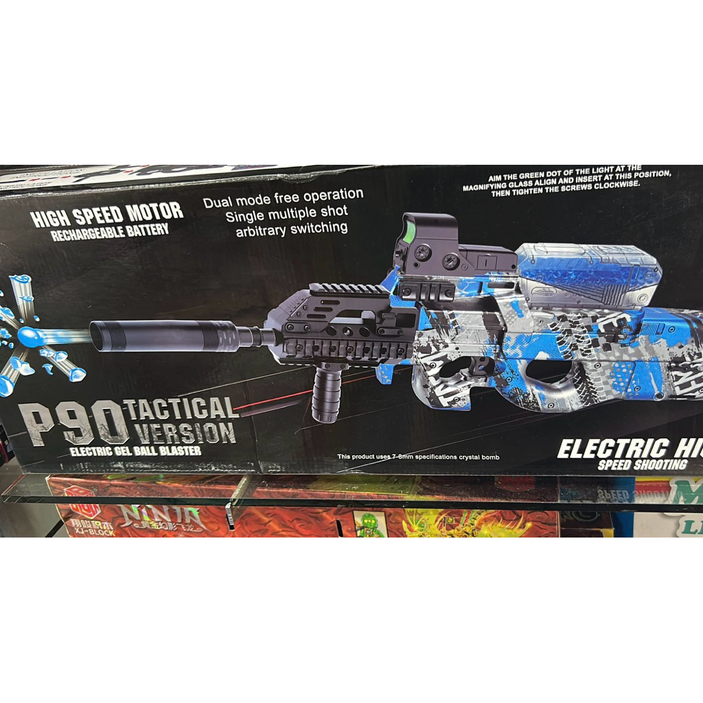 Mainan Elektrik Tembakan Air P90 AK47 MP5 M416 dengan Bubble Jelly Gel