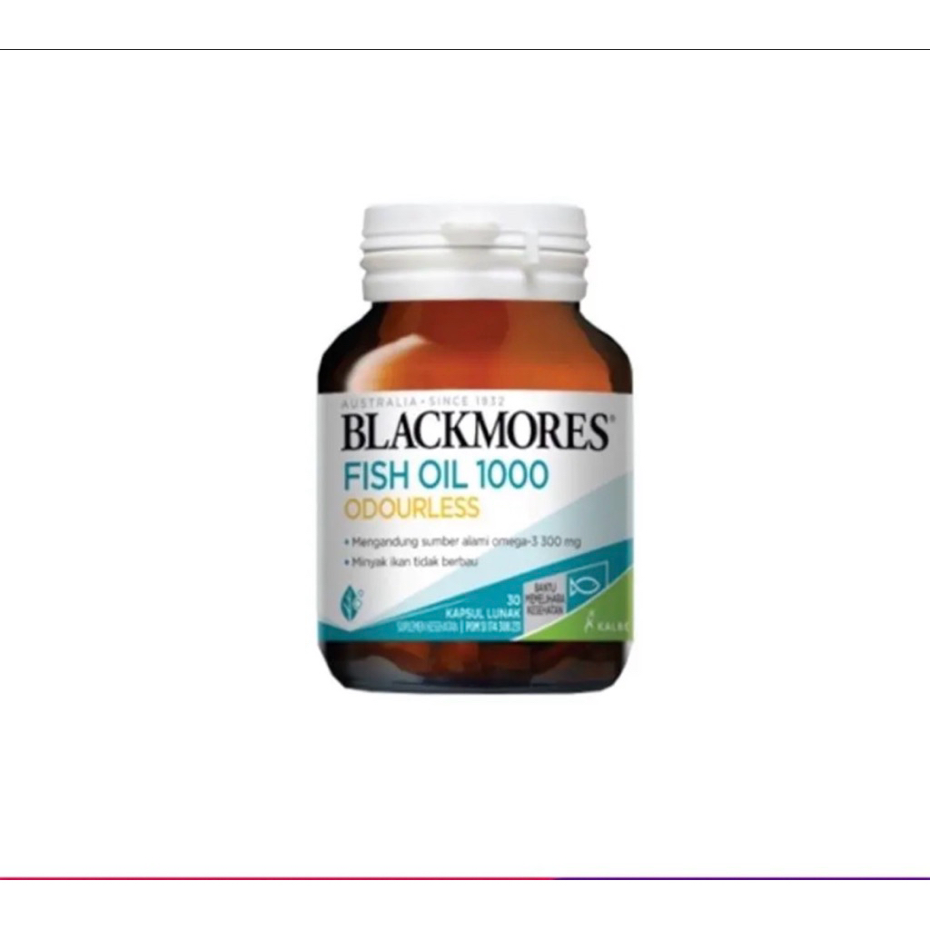 Blackmores fish oil 1000 odourless 30 kapsul