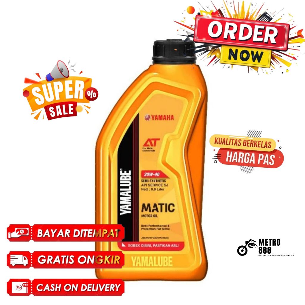 OLI YAMALUBE MATIC OLI YAMAHA METIK MIO ALL FINO XRAID FAZIO