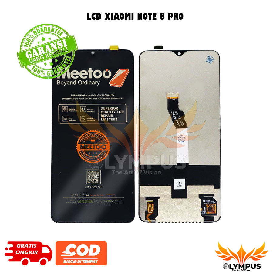 LCD XIAOMI REDMI NOTE 8 PRO FULLSET 100% ORIGINAL