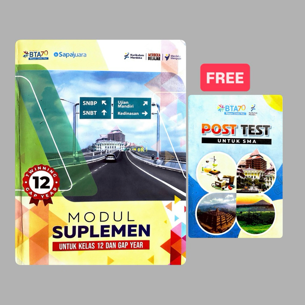 Buku BTA SNBT UTBK 2025 Modul Suplemen Bonus Posttest
