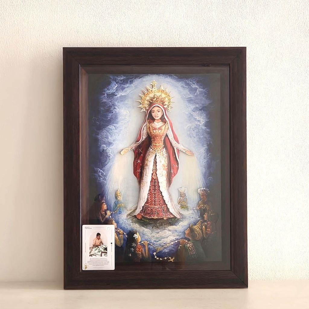 Pigura Maria Bunda Segala Suku-Paper Tole