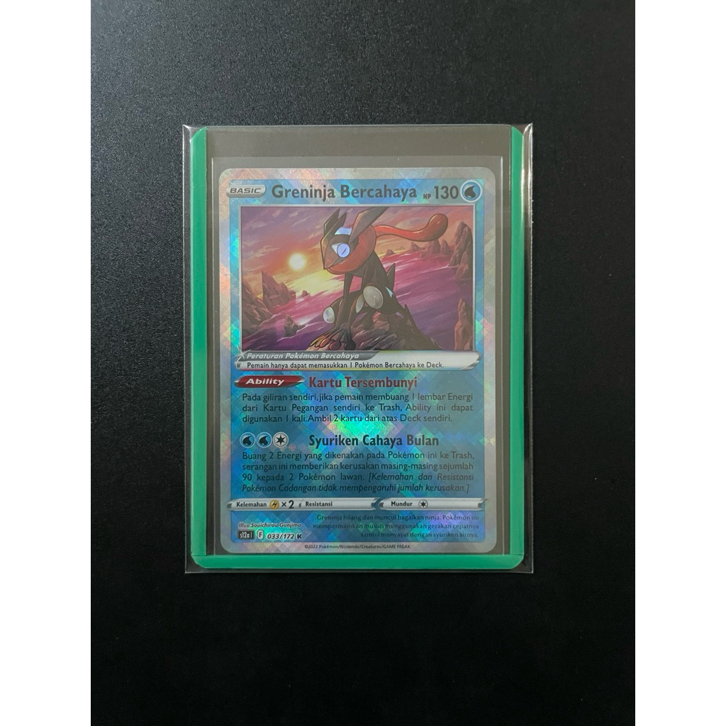 Pokemon TCG Greninja Bercahaya s12a #033/172 K