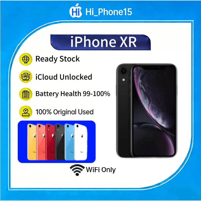 [Ready Stock] iPhone XR WIFI ONLY Game/Live/Buat Ngonten 64GB/128GB/256GB Bekas Second Original Mulu