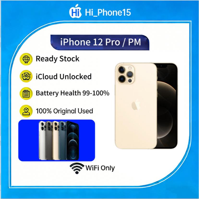 [Ready Stock] iPhone 12 PRO/12 PRO MAX WIFI ONLY Game/Live/Buat Ngonten 128GB/256GB/512GB Bekas Seco
