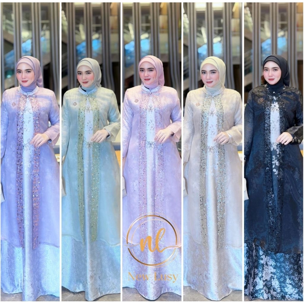 Alunnara Dress-New Lusy-Gamis original- Gamis Kondangan - Gamis Terbaru 2026