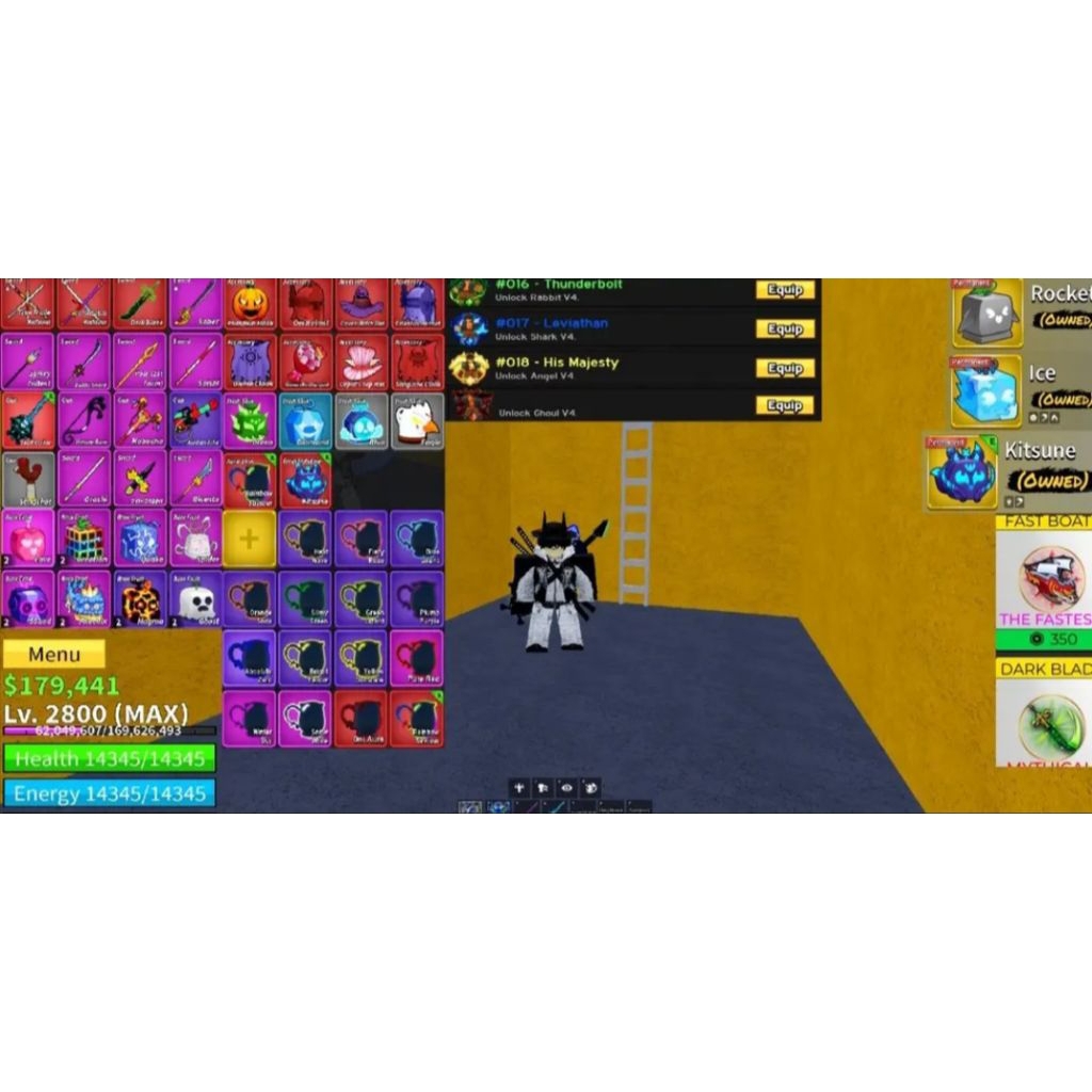 Akun Blox Fruits Perm Kitsune