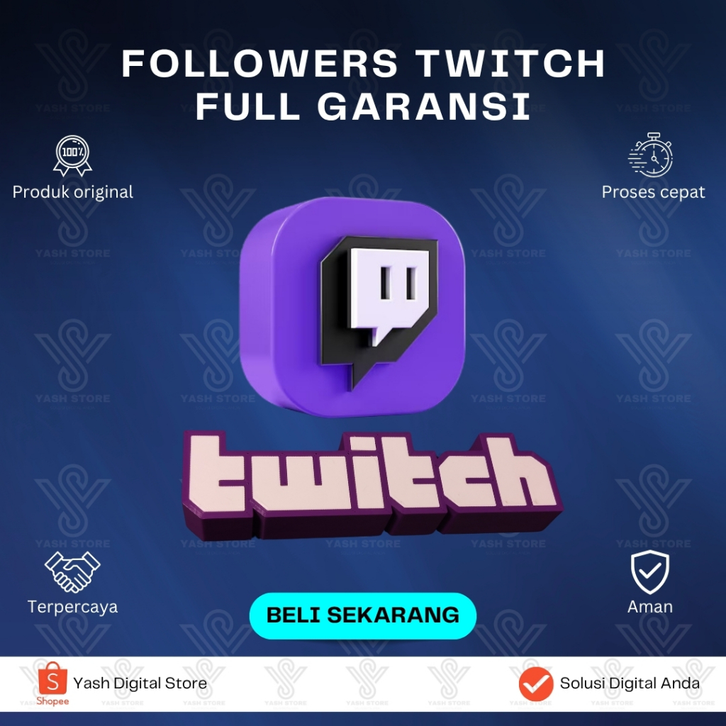 FOLLOWERS TWITCH MURAH FULL GARANSI | TINGKATKAN POPULARITAS TWITCH ANDA