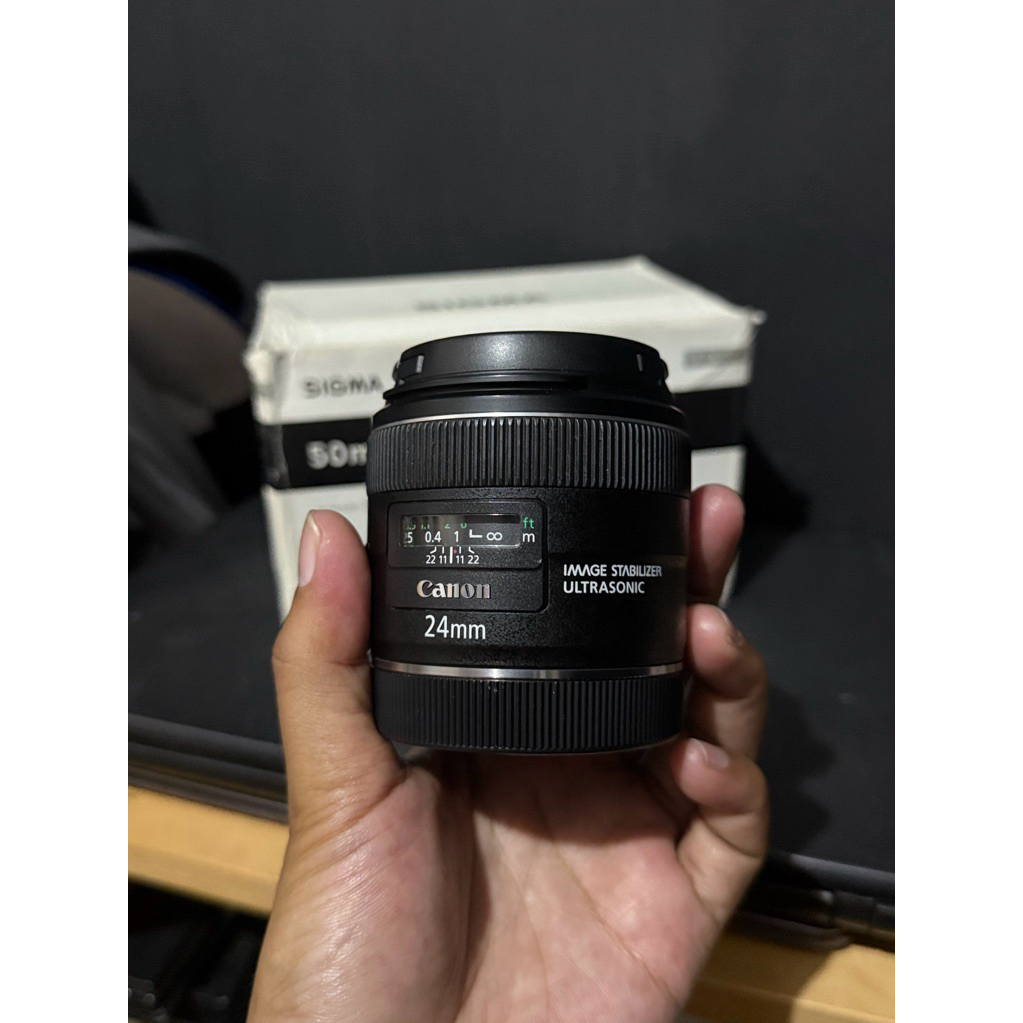 lensa fix canon 24mm f2.8 IS