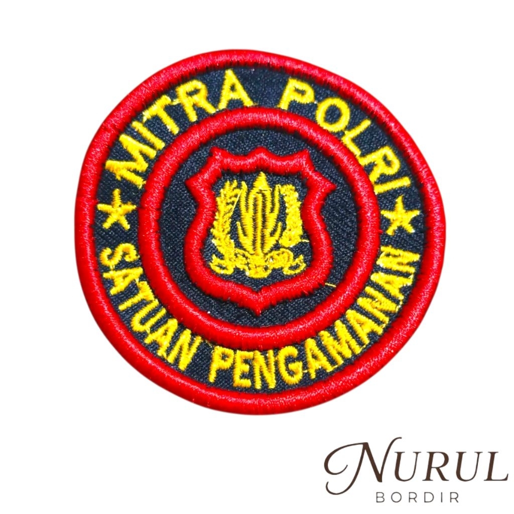 Bordir satpam mitra polri timbul