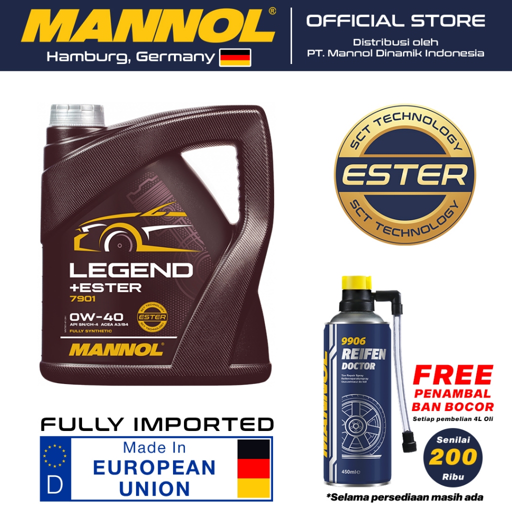 Oli Mobil Mannol 7901 - Legend + Ester 0W-40